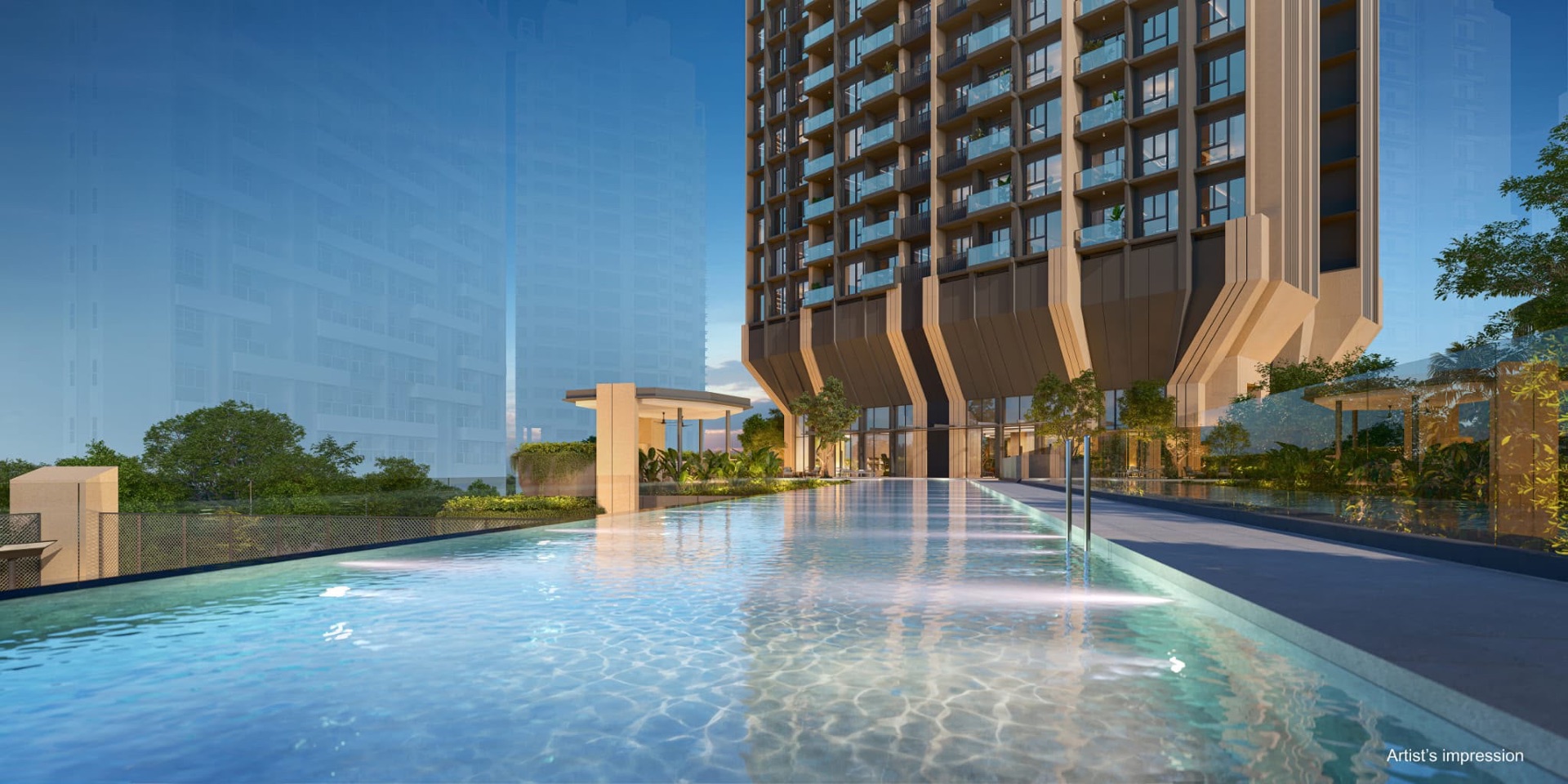 Artist’s impression of the swimming pool