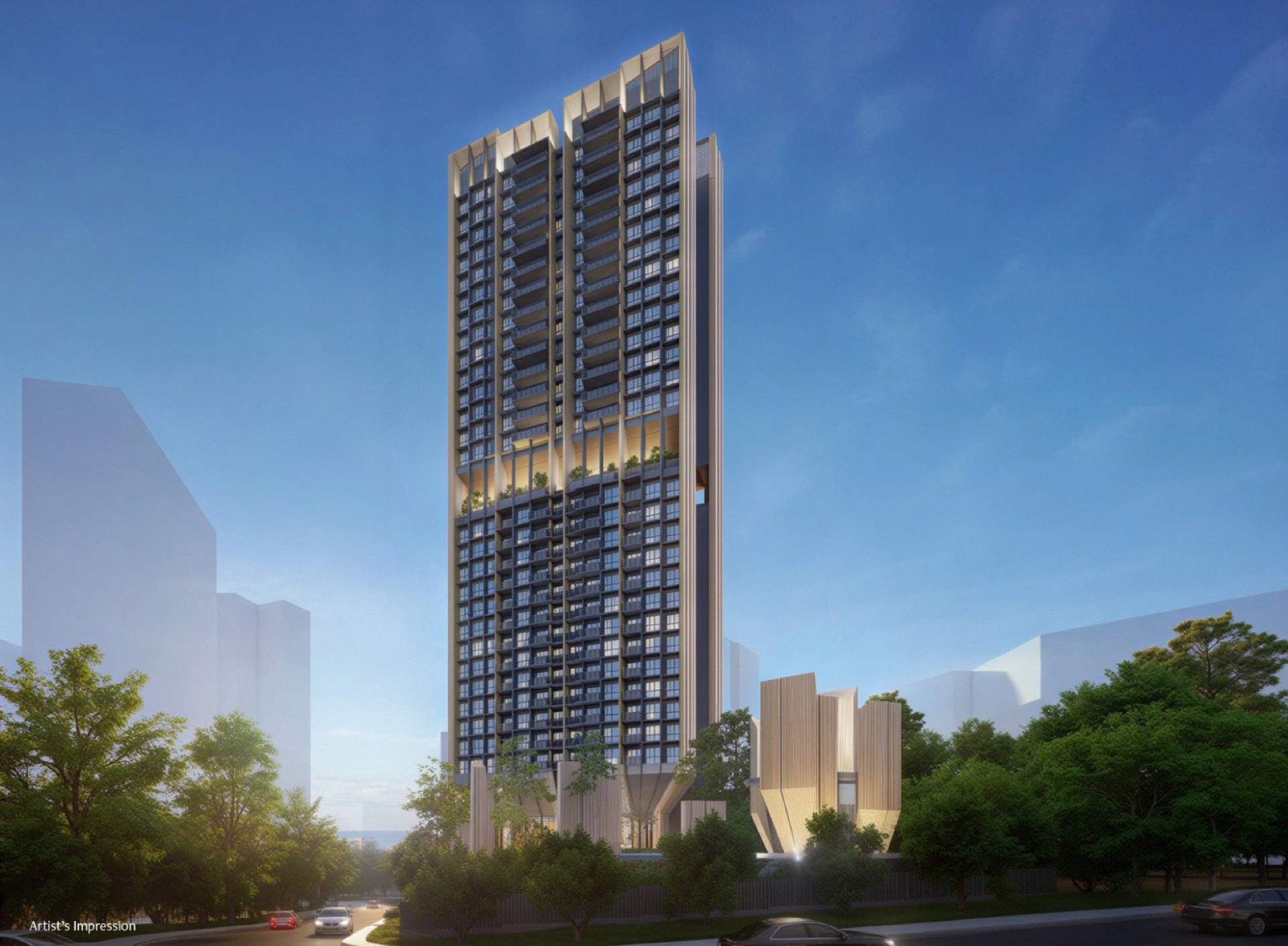 Artist’s impression of the residential tower